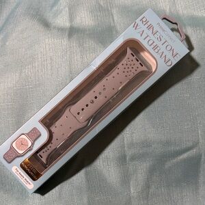 Rhinestone Watchband - Pink